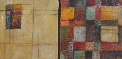 'Land of spices' Encaustic on cradled board 2015